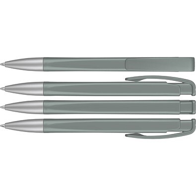 uma® LINEO SI Druckkugelschreiber, grau