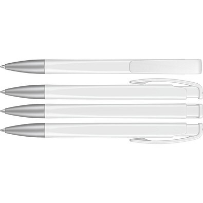 uma® LINEO SI Druckkugelschreiber, weiss