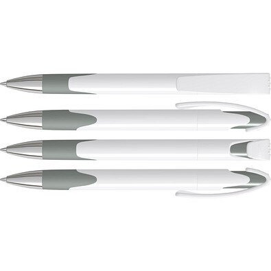 uma® LOOK grip SI Druckkugelschreiber, grau