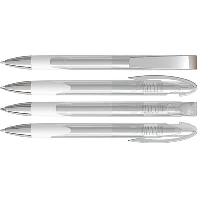 uma® LOOK grip transparent M SI Druckkugelschreiber, klar