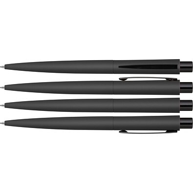 uma® LUMOS M GUM Druckkugelschreiber, schwarz
