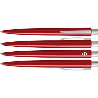 uma® LUMOS RECY Druckkugelschreiber, rot