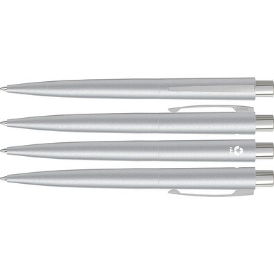 uma® LUMOS RECY Druckkugelschreiber, silber