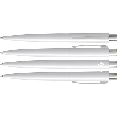 uma® LUMOS RECY Druckkugelschreiber, weiss