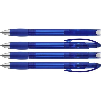 uma® MEMORY transparent SI Druckkugelschreiber, blau