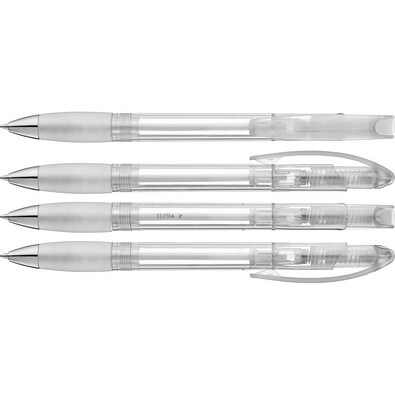 uma® MEMORY transparent SI Druckkugelschreiber, klar