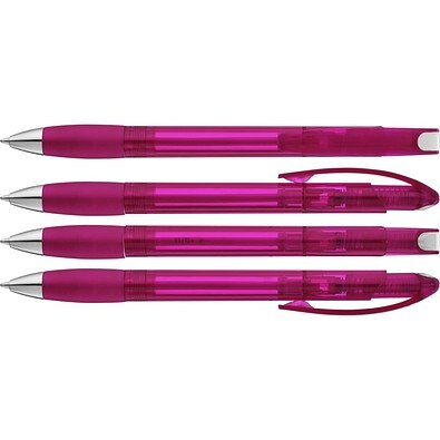 uma® MEMORY transparent SI Druckkugelschreiber, magenta