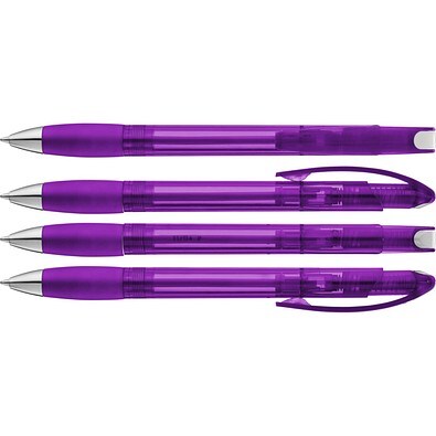 uma® MEMORY transparent SI Druckkugelschreiber, violett