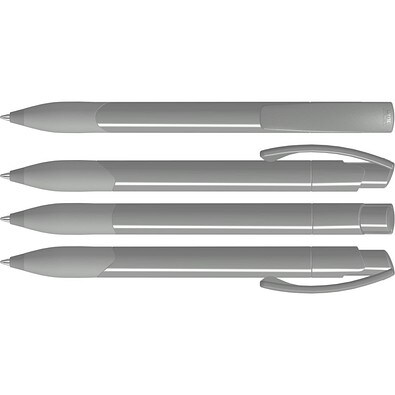 uma® OMEGA grip Druckkugelschreiber, grau
