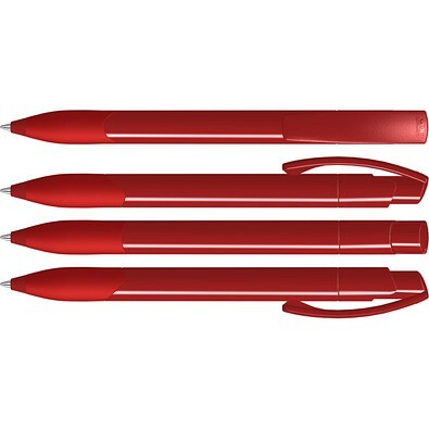 uma® OMEGA grip Druckkugelschreiber, rot