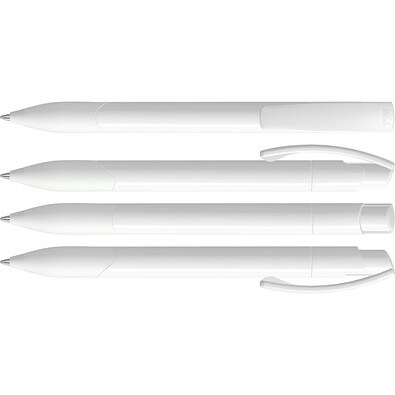 uma® OMEGA grip Druckkugelschreiber, weiss