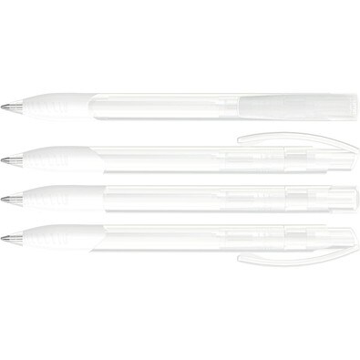 uma® OMEGA grip transparent Druckkugelschreiber, klar