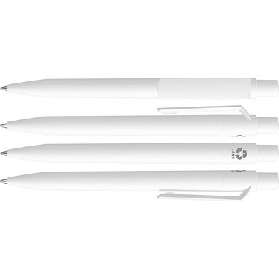 uma® ON TOP F RECY Druckkugelschreiber, weiss