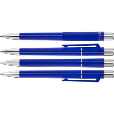 uma® PEPP transparent SI Druckkugelschreiber, dunkelblau