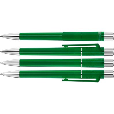 uma® PEPP transparent SI Druckkugelschreiber, dunkelgrün