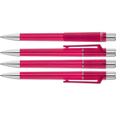 uma® PEPP transparent SI Druckkugelschreiber, magenta