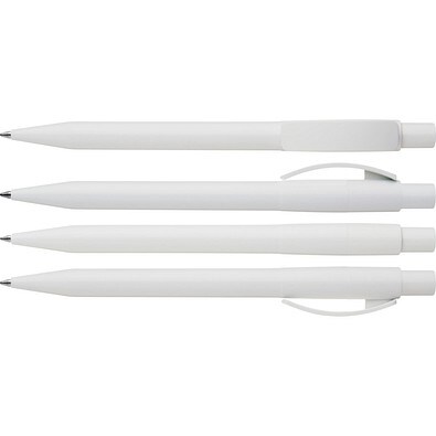 uma® PIXEL Druckkugelschreiber, weiss