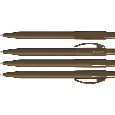 uma® PIXEL RECY Druckkugelschreiber, braun