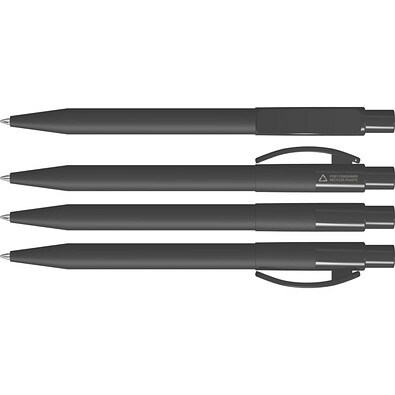 uma® PIXEL RECY Druckkugelschreiber, schwarz