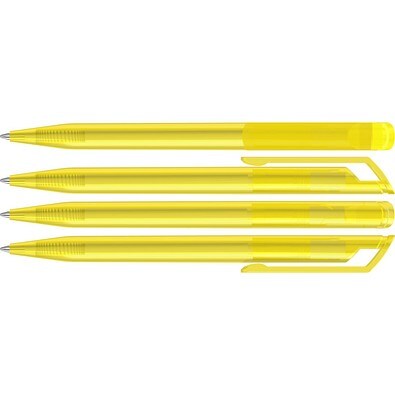 uma® POP transparent Drehkugelschreiber, gelb