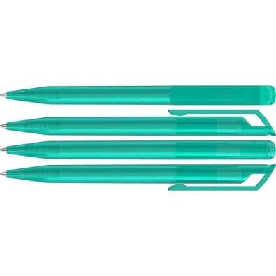 uma® POP transparent Drehkugelschreiber, petrol