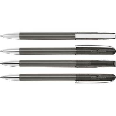 uma® PUR transparent SI Drehkugelschreiber, anthrazit