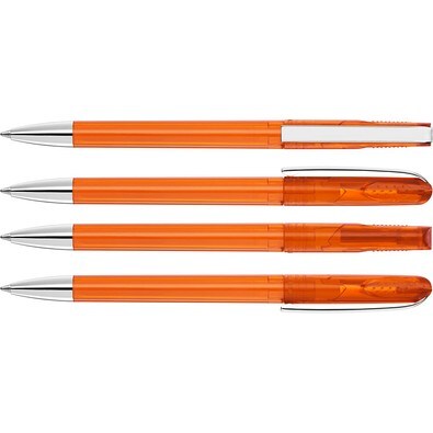 uma® PUR transparent SI Drehkugelschreiber, orange