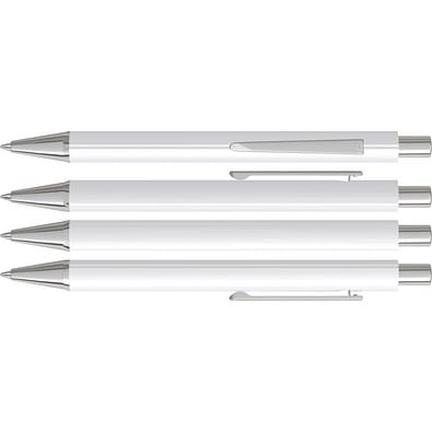uma® PYRA Druckkugelschreiber, weiss