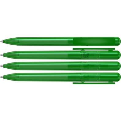 uma® RECYCLED PET PEN CHANGE transparent Drehkugelschreiber, grün