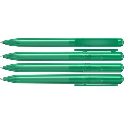 uma® RECYCLED PET PEN CHANGE transparent Drehkugelschreiber, petrol
