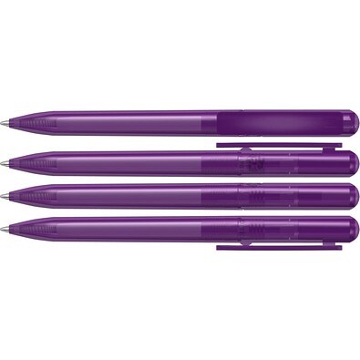 uma® RECYCLED PET PEN CHANGE transparent Drehkugelschreiber, violett