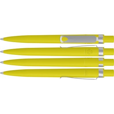 uma® RECYCLED PET PEN CORE F Druckkugelschreiber, gelb