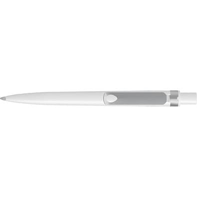 uma® RECYCLED PET PEN CORE F Druckkugelschreiber, weiss