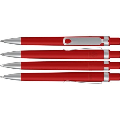 uma® RECYCLED PET PEN CORE F SI Druckkugelschreiber, rot