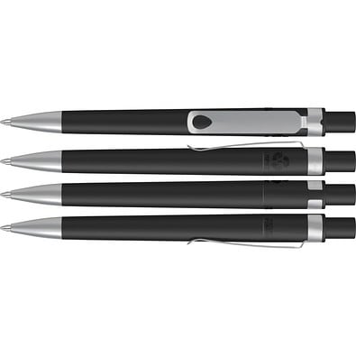 uma® RECYCLED PET PEN CORE F SI Druckkugelschreiber, schwarz