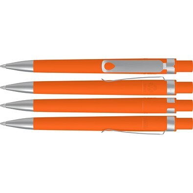 uma® RECYCLED PET PEN CORE SI GUM Druckkugelschreiber, orange