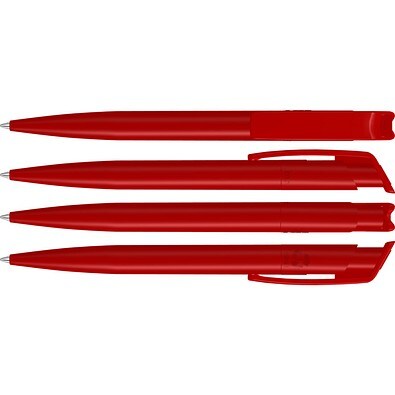 uma® RECYCLED PET PEN Druckkugelschreiber, rot
