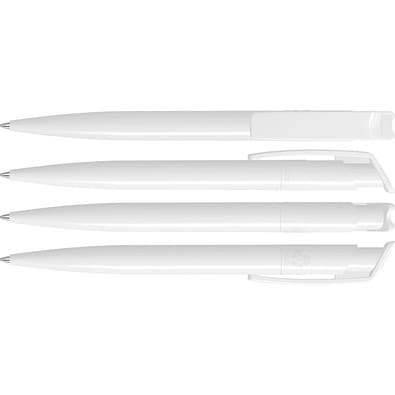 uma® RECYCLED PET PEN Druckkugelschreiber, weiss