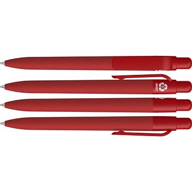 uma® RECYCLED PET PEN FUTURE F GUM Druckkugelschreiber, rot