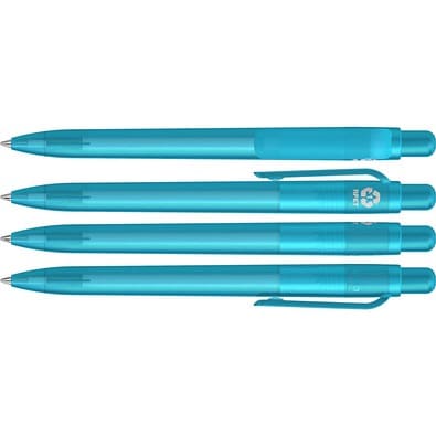 uma® RECYCLED PET PEN FUTURE frozen Druckkugelschreiber, cyan