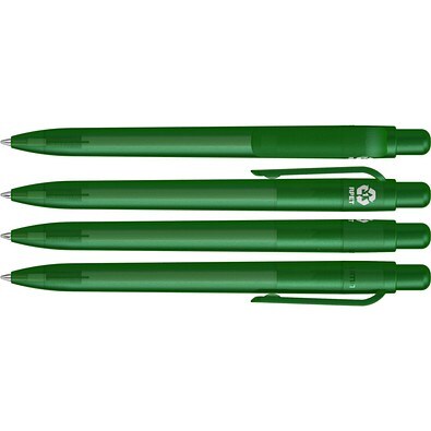 uma® RECYCLED PET PEN FUTURE frozen Druckkugelschreiber, dunkelgrün