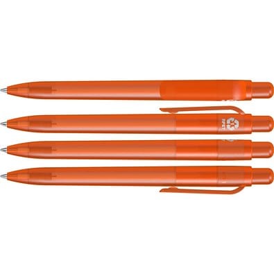 uma® RECYCLED PET PEN FUTURE frozen Druckkugelschreiber, orange