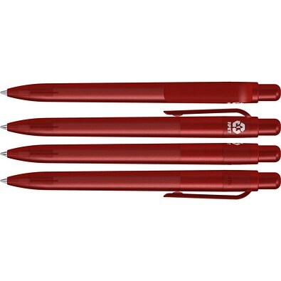 uma® RECYCLED PET PEN FUTURE frozen Druckkugelschreiber, rot