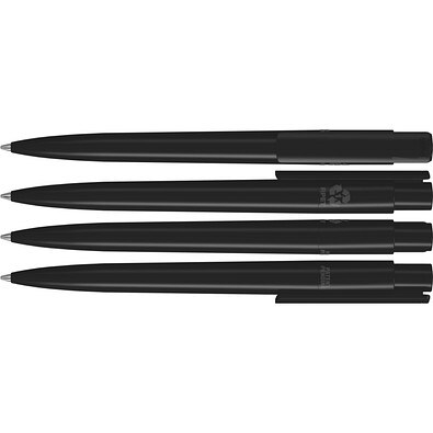 uma® RECYCLED PET PEN PRO Druckkugelschreiber, schwarz