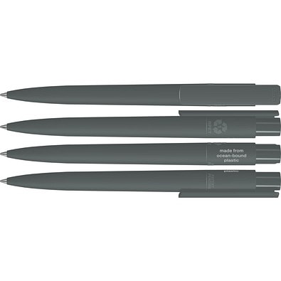 uma® RECYCLED PET PEN PRO F ocean Druckkugelschreiber, dunkelgrau
