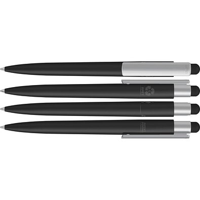 uma® RECYCLED PET PEN PRO F TOUCH Touchpen, schwarz