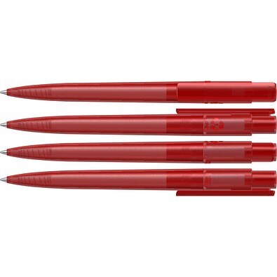 uma® RECYCLED PET PEN PRO frozen Druckkugelschreiber, rot