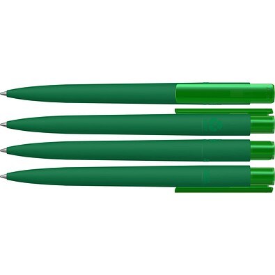 uma® RECYCLED PET PEN PRO K transparent GUM Druckkugelschreiber, dunkelgrün