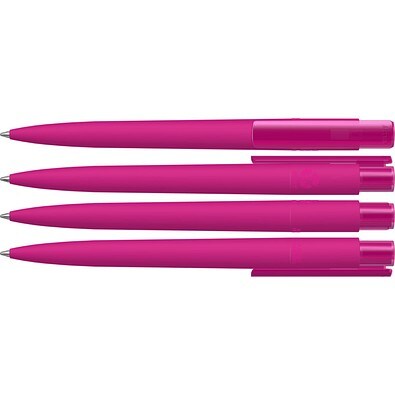 uma® RECYCLED PET PEN PRO K transparent GUM Druckkugelschreiber, magenta