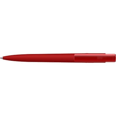 uma® RECYCLED PET PEN PRO K transparent GUM Druckkugelschreiber, rot